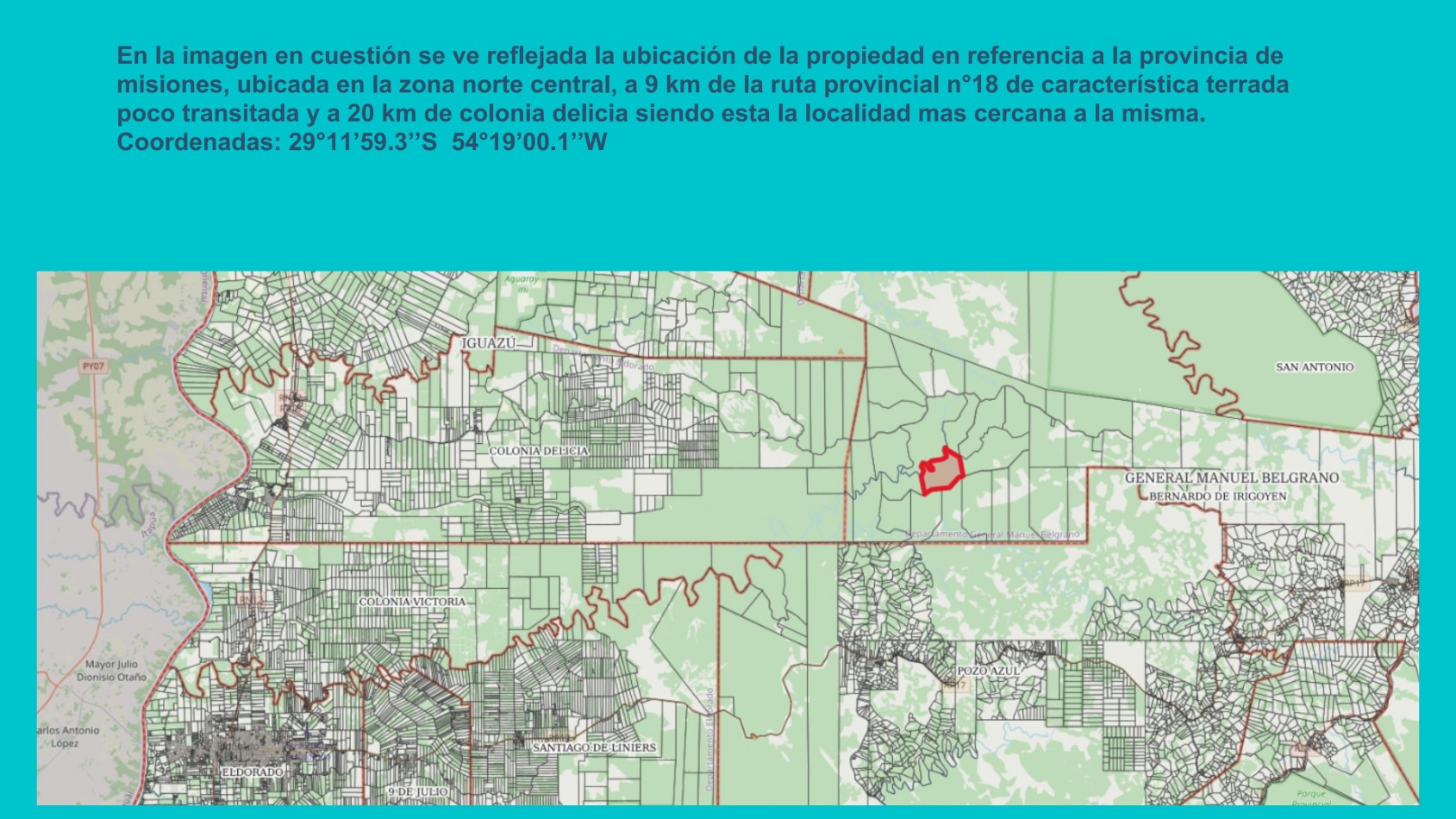 Campo en venta 